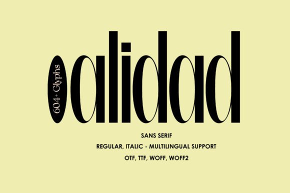 Alidad: A Sans Serif Font for Modern, Elegant Design