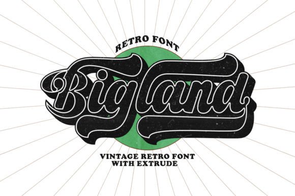 Bigland Retro: A Typeface for Modern Branding with Vintage Soul
