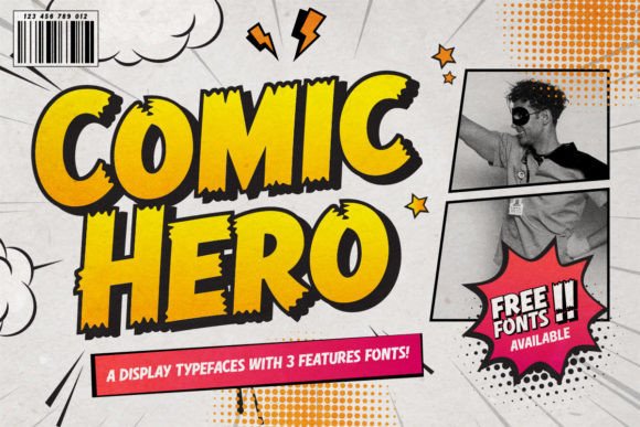 Comic Hero: Unleashing Playful Energy in Your Designs
