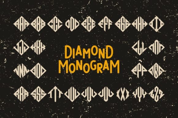 Diamond Monogram: A Font That Gives Your Brand a Polished Edge