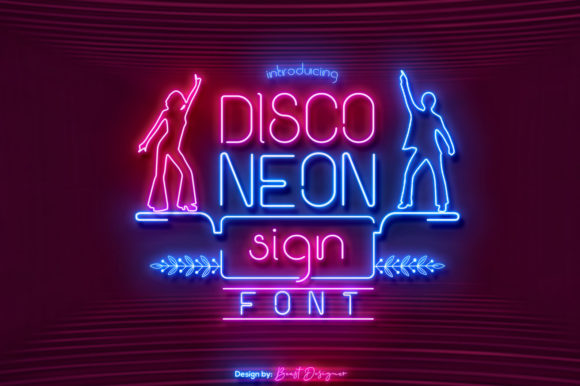Disco Neon Sign: A Sans Serif That Brings the Party to Your Projects