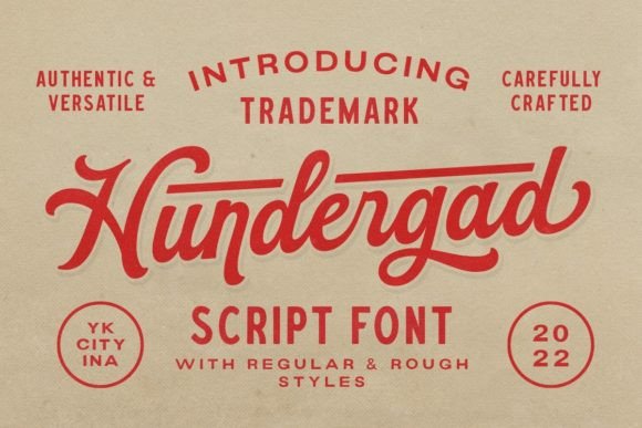 Hundergad: The Vintage Script Font That Brings Character to Your Brand
