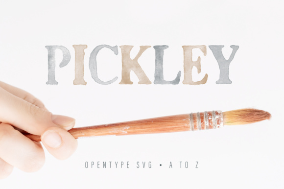 Meet Pickley: The Watercolor Font That Brings Handmade Charm to Your Projects