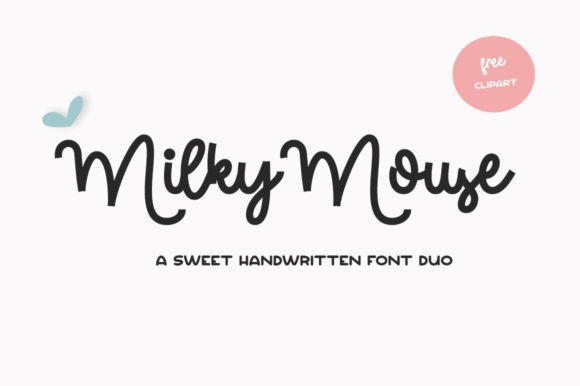 Milky Mouse: A Playful Font Duo for Creative Projects