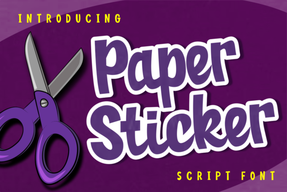 Paper Sticker: The Bold Handwritten Font That Feels Like a Personal Touch