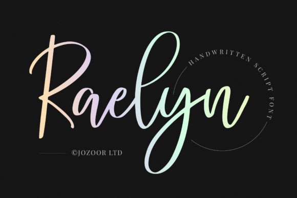 Raelyn: A Sweet Calligraphy Typeface for Elegant Designs