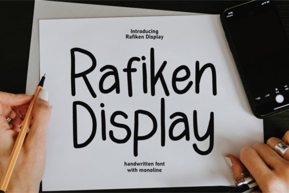 Rafiken Display: The Playfully Nostalgic Typeface for Bold Brands