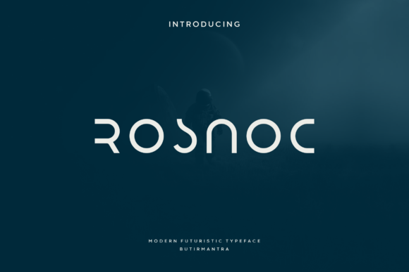 Rosnoc: A Futuristic Typeface for Modern Designers